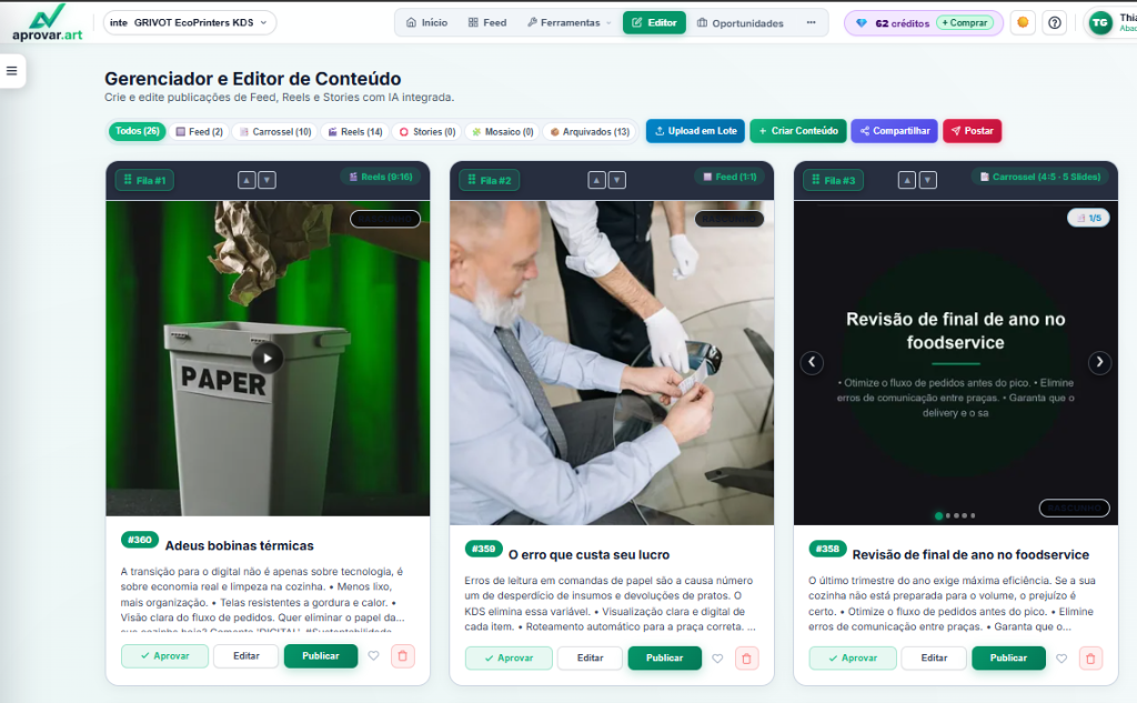 Gerenciador e Editor de Conteúdo com IA